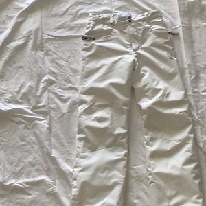 White spiyder ski pants size 16 girls